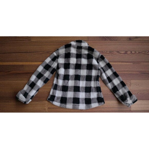 Speechless Kids Girls Black&White Faux Fur Button Jacket Cozy Sherpa Coat Sz 14 - Picture 9 of 11